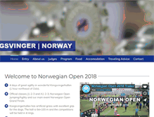 Tablet Screenshot of norwegian-open.com